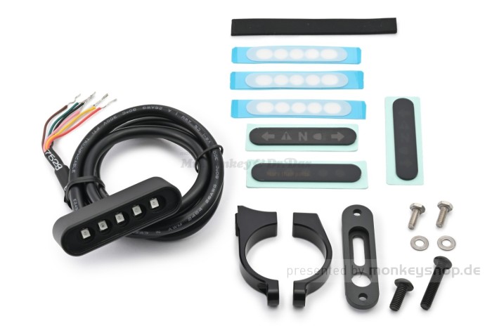 Daytona Gamma LED Kontrollleuchteneinheit schwarz