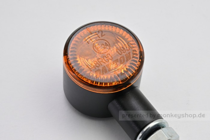 Daytona D-Light SOL2 LED-Blinker Paar (schwarz matt / orange)