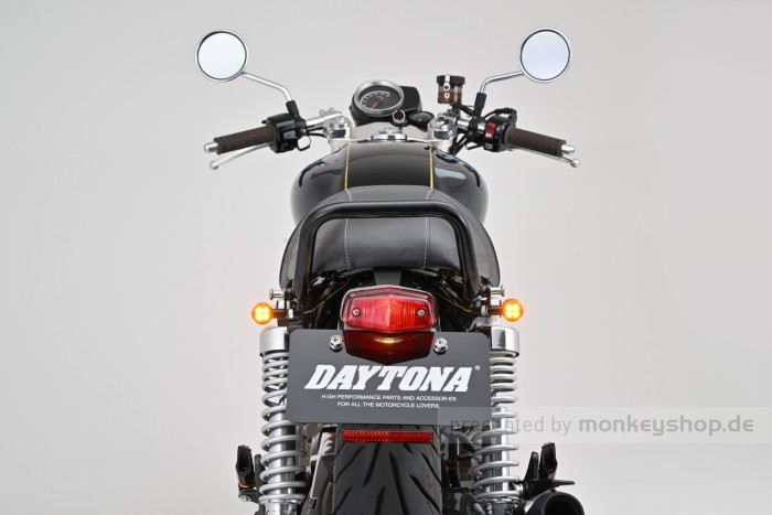 Daytona D-Light SOL2 LED-Blinker Paar (schwarz matt / orange)