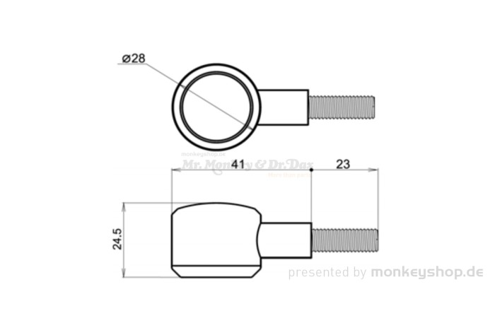 Daytona D-Light SOL2 LED-Blinker Paar (schwarz matt / smoke)