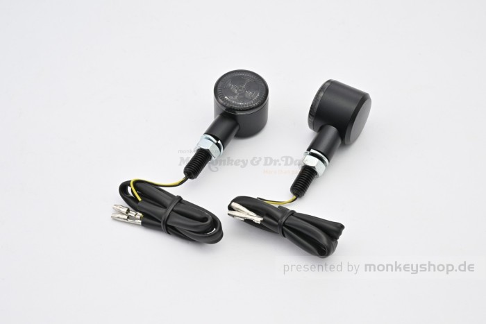 Daytona D-Light SOL2 LED-Blinker Paar (schwarz matt / smoke)