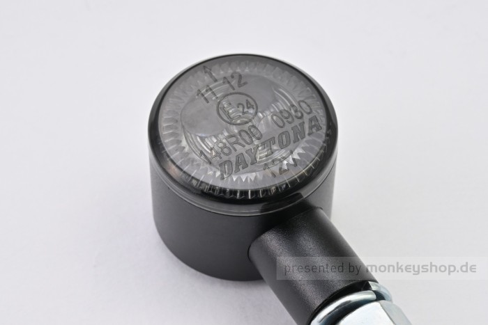 Daytona D-Light SOL2 LED-Blinker Paar (schwarz matt / smoke)