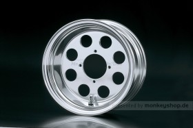 Daytona 2.50x10 8-Loch Felge Alu poliert