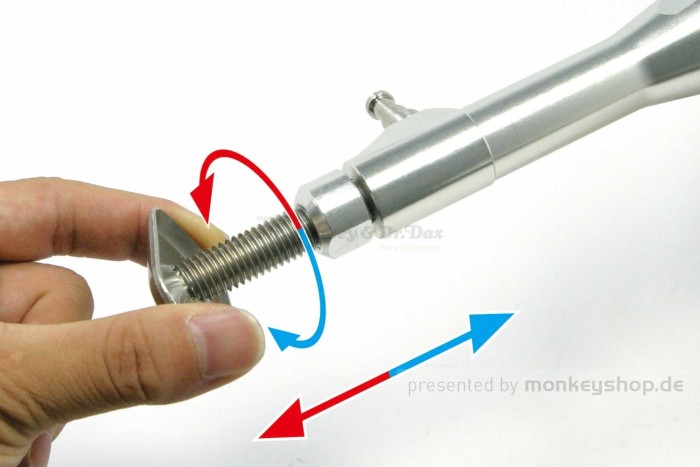 Takegawa Seitenständer einstellbar 155 - 215mm f. Monkey 50 + Gorilla