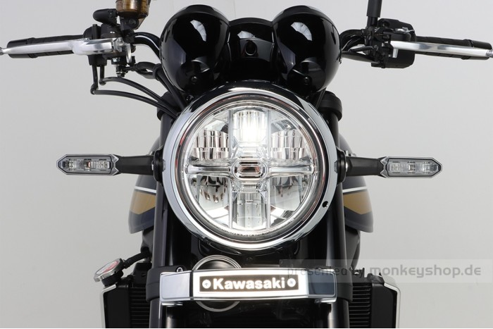Kitaco Gabel Emblem vorn "KAWASAKI" chrom f. Z900RS