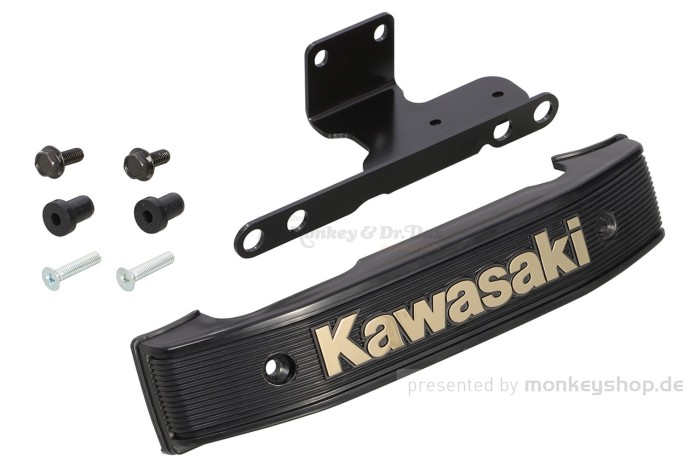 Kitaco Gabel Emblem vorn "KAWASAKI" schwarz f. Z900RS