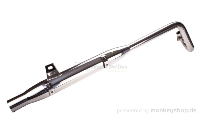 Kitaco Auspuffanlage Edelstahl poliert f. Dax 125 JB04