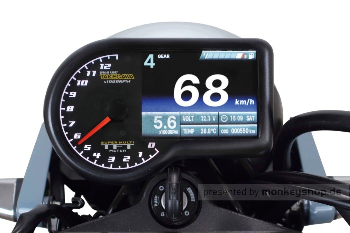 Takegawa Kombi Instrument Tachometer Super Multi TFT Meter f. Dax 125 JB04