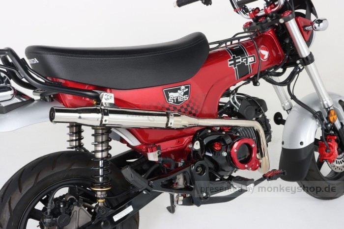 Kitaco Auspuffanlage Edelstahl poliert f. Dax 125 JB04