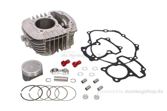 Kitaco Light Big Bore Kit 145cc silber f. MSX JC92 + Monkey 125 JB03 JB05 + Dax 125 + Super Cub 125 JA58