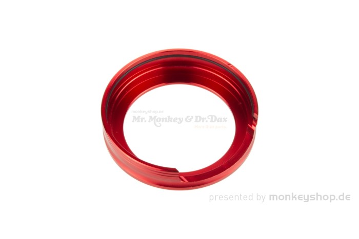 Tacho Ring Abdeckung Aluminium CNC rot eloxiert f. Monkey 125