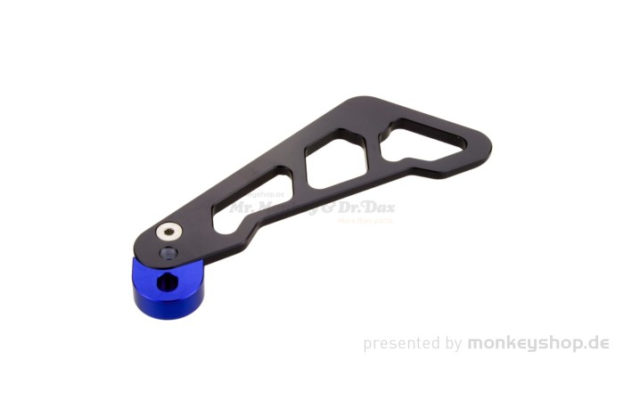Führung Bremsleitung vorn Aluminium CNC schwarz blau f. Monkey 125