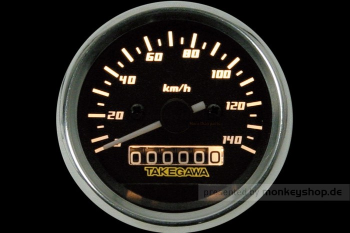 Takegawa D-Type Tachometer schwarz