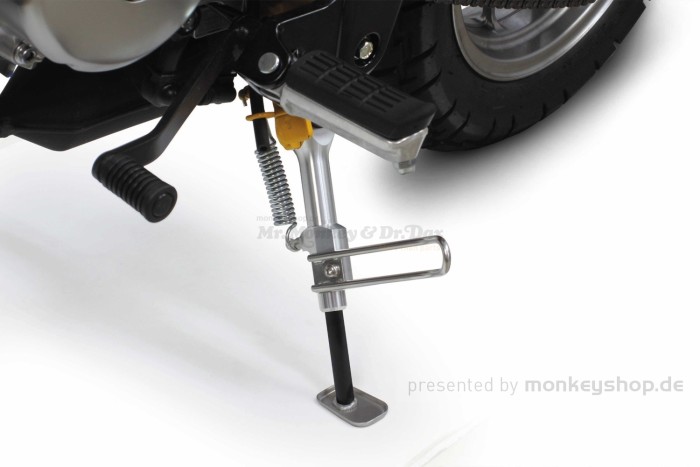 Takegawa Seitenständer 160 - 215 mm silber einstellbar f. MSX + Monkey 125