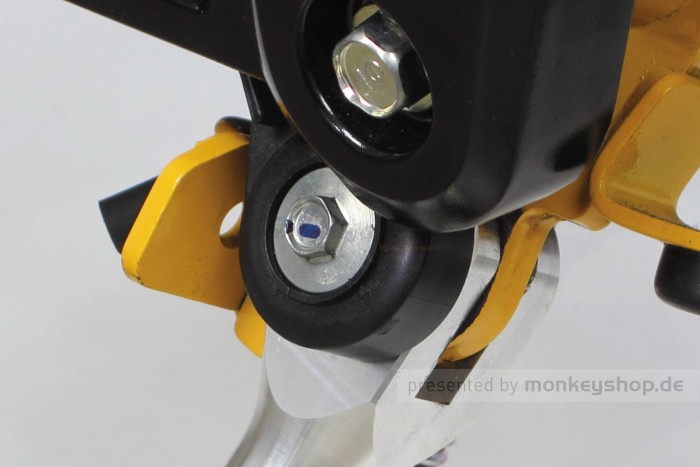 Takegawa Seitenständer 160 - 215 mm silber einstellbar f. MSX + Monkey 125