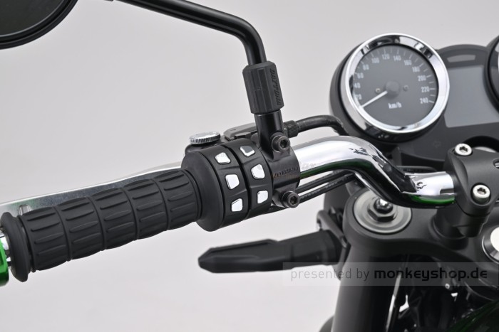 Daytona 3-Schalter Lenker Armatur Taster schwarz/chrom