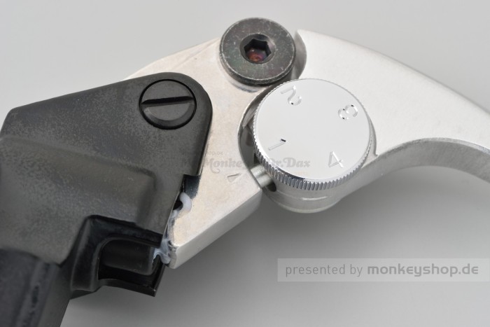 Daytona Nissin Bremspumpe schwarz silber kurz einstellbar hydraulisch 1/2"