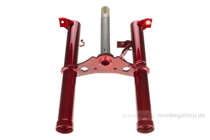 Honda Gabeloberteil Gabelbrücke Monkey 12 Volt candy ruby red R-4C