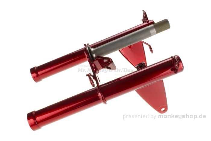 Honda Gabeloberteil Gabelbrücke Monkey 12 Volt candy ruby red R-4C