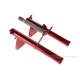 Honda Gabeloberteil Gabelbrücke Monkey 12 Volt candy ruby red R-4C