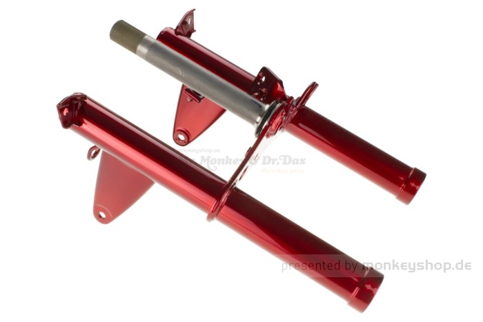 Honda Gabeloberteil Gabelbrücke Monkey 12 Volt candy ruby red R-4C
