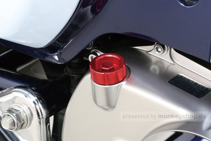 Kitaco Öl Einfüll Deckel M20 x P2.5 Typ 2 Aluminium CNC rot eloxiert