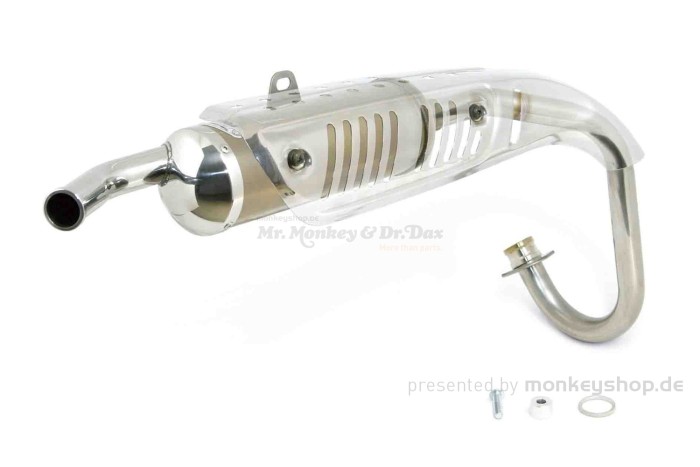 Takegawa Z-Style Edelstahl Auspuffanlage Typ 1 f. Monkey 50 + Gorilla