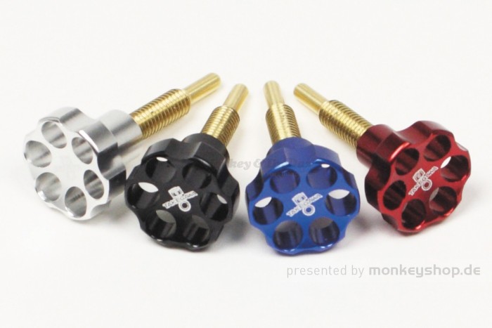 Takegawa Alu CNC Einstellschraube Schieberanschlag Vergaser silber f. Keihin PC18 PC20 PB16