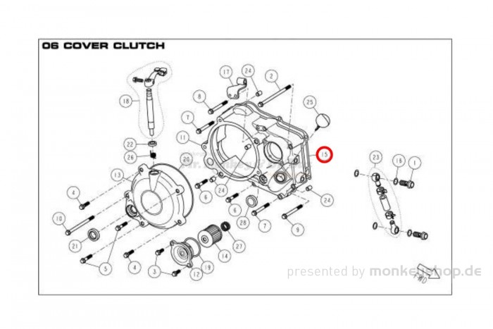 Daytona ANIMA 150 190 Dichtung Motorgehäuse Kupplungsgehäuse