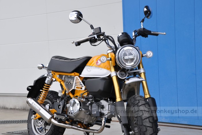 Seitendeckel rechts Edelstahl Typ-A f. Monkey 125