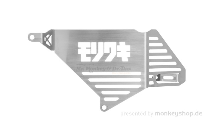 Seitendeckel rechts Edelstahl Typ-B f. Monkey 125