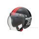 Honda Monkey Helm schwarz rot