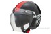 Honda Monkey Helm schwarz rot