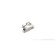 Helmschloss Halter Aluminium CNC silber f. Lenker ø22,2mm