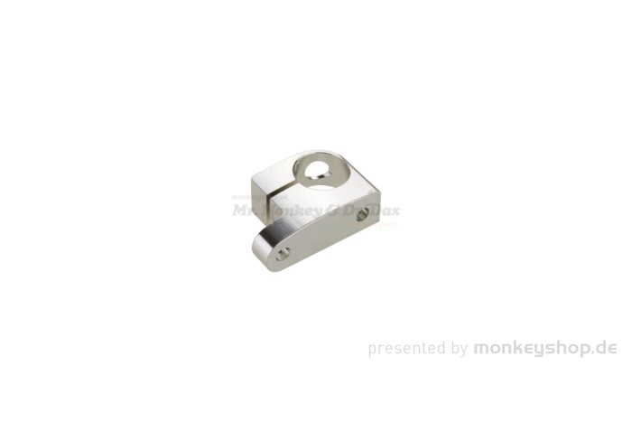 Helmschloss Halter Aluminium CNC silber f. Lenker ø22,2mm