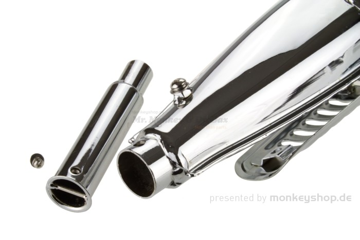 Auspuffanlage orig. Look chrom 6 Volt Dax CT70