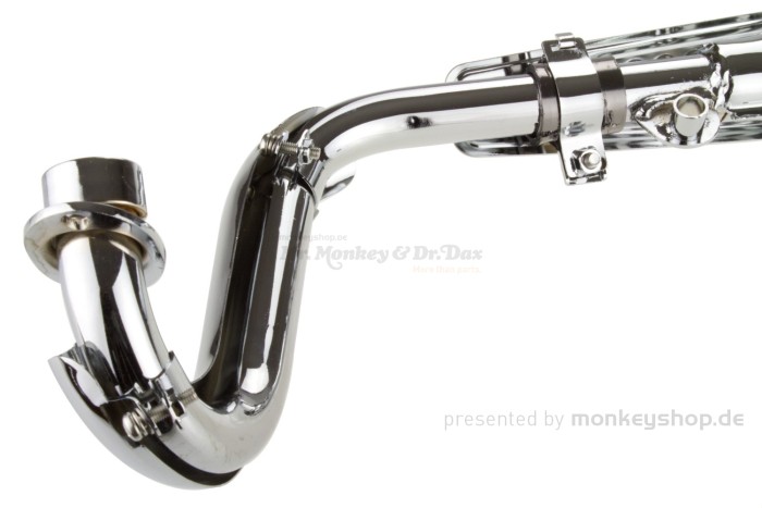 Auspuffanlage orig. Look chrom 6 Volt Dax CT70