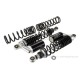YSS Gasdruck Stoßdämpfer Paar 345mm schwarz silber einstellbar mit ABE f. Dax 125