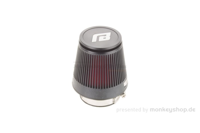 Nibbi Luftfilter schwarz rot 48mm gerade