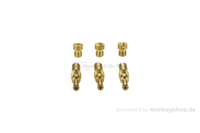 Nibbi Vergaser Abstimmset Hauptdüsen M5 102 105 108 Leerlaufdüsen M6 38 40 42 f. PE24