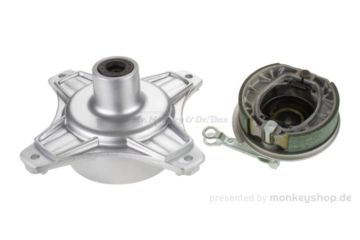 Vorderrad Nabe silber Trommelbremse 12mm Achse f. Dax + Chaly