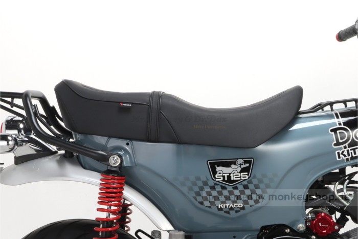 Kitaco Sitzbank Typ-2 schwarz mit schwarzem Keder f. Dax 125