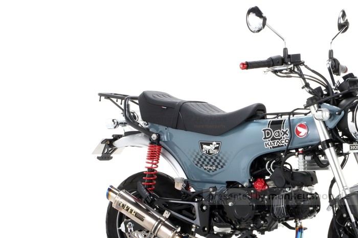 Kitaco Sitzbank Typ-2 schwarz mit schwarzem Keder f. Dax 125