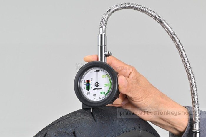 Daytona Reifen Luftdruck Anzeige + Profiltiefe Messgerät