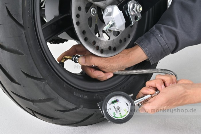 Daytona Reifen Luftdruck Anzeige + Profiltiefe Messgerät
