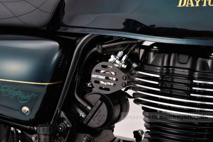 Daytona Abdeckung Drosselklappe Stahl schwarz matt f. GB350 GB350S (ab 2024)