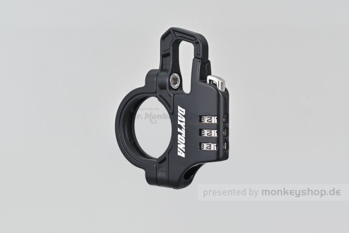 Daytona Helmschloss SLIM mit Zahlenschloss inkl. Stahlseil f. Lenker