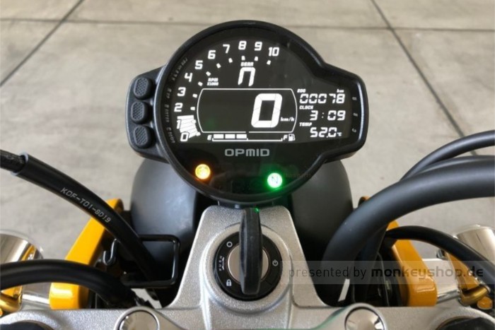 OPMID OP-Multimeter Kombi Instrument Tachometer Drehzahlmesser f. Monkey 125 JB02