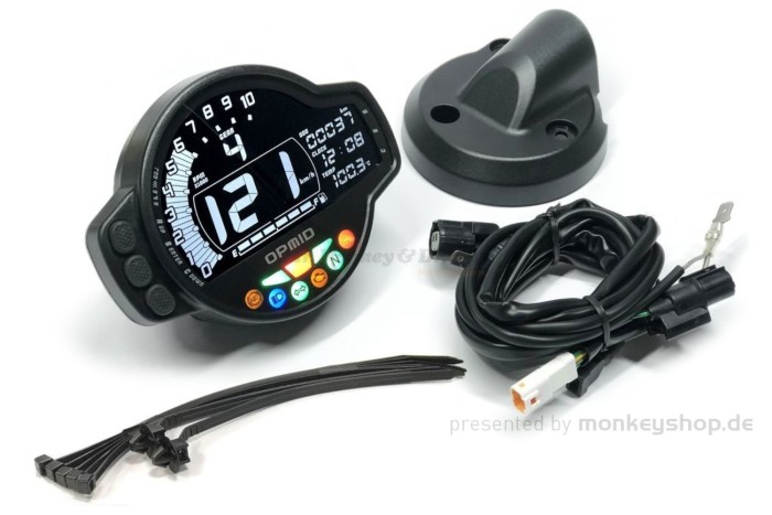 OPMID OP-Multimeter Kombi Instrument Tachometer Drehzahlmesser f. Monkey 125 JB02