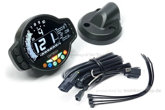 OPMID OP-Multimeter Kombi Instrument Tachometer Drehzahlmesser f. Monkey 125 JB03